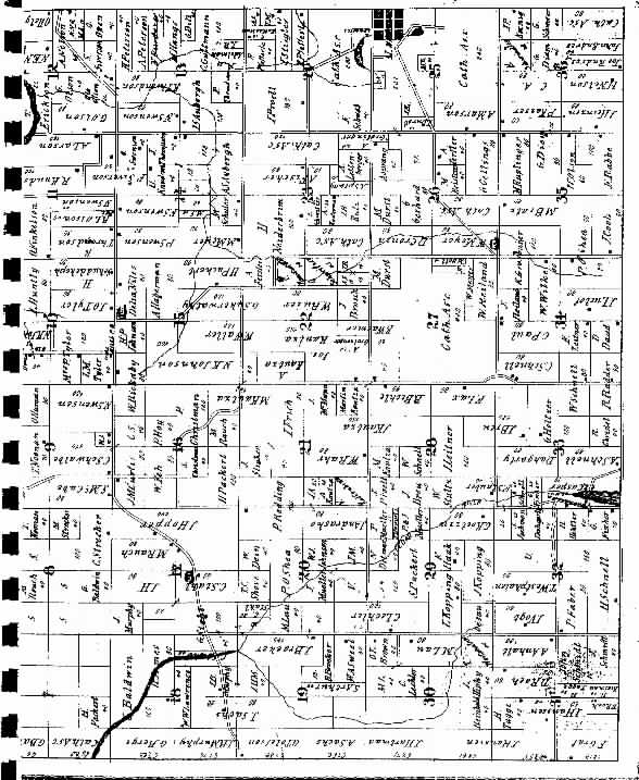 Eaton County Plat Map Manitowoc County, Wisconsin Genealogy 1878 EATON PLAT MAP Bottom half