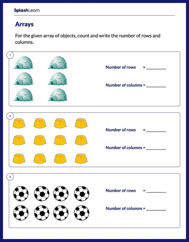 Rows And Columns Math Worksheets SplashLearn - 2nd Grade Math Worksheets