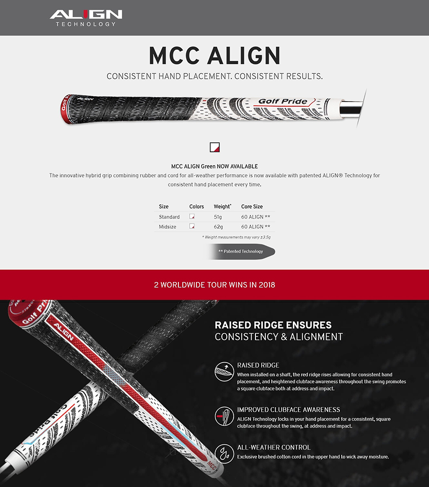 GOLF PRIDE MCC ALIGN Green