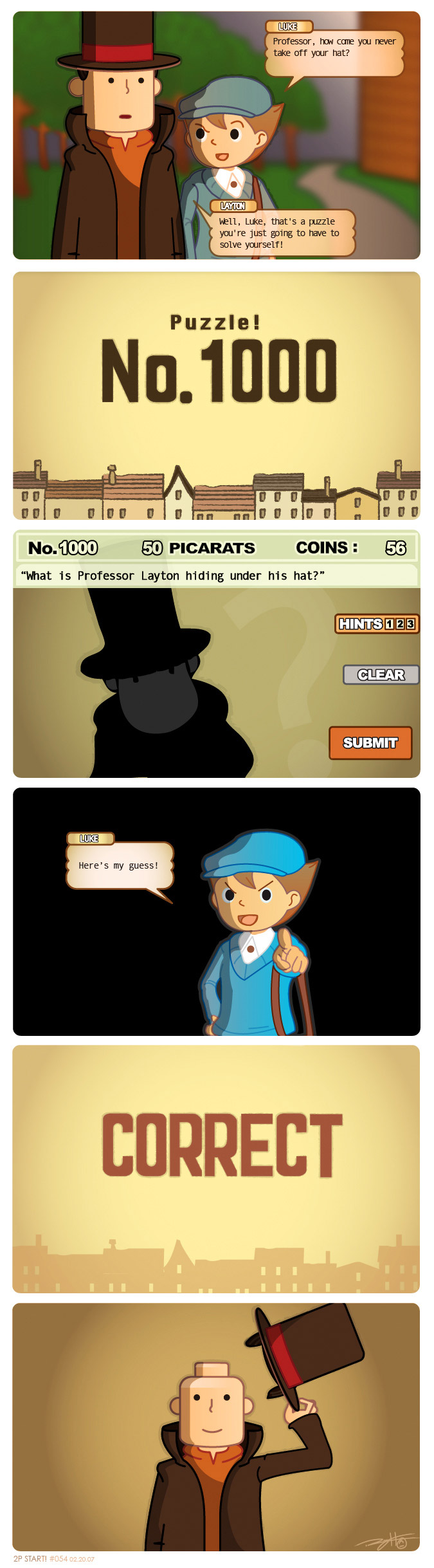 Professor Layton and the Permanent Top Hat 2P START!