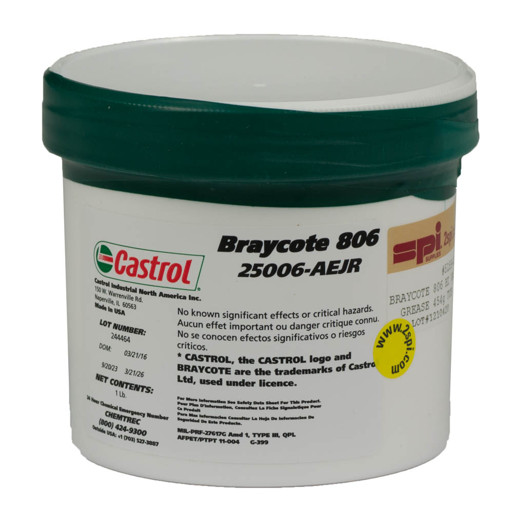 Castrol Braycote 806 High Vacuum Grease Z05159 SPI Supplies