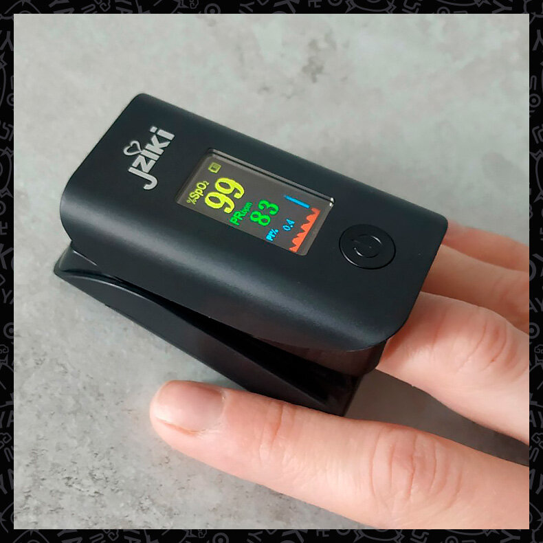 Пульсоксиметр 3в1 JZIKI JZK305 Black