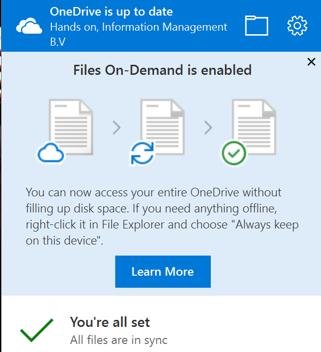 OneDrive Files on Demand the new OneDrive experience 365Dude