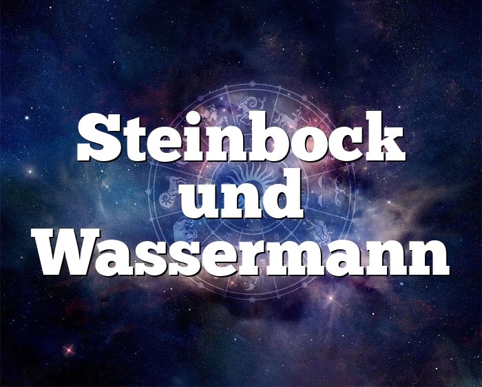 Steinbock Wassermann Partnerhoroskop Liebe
