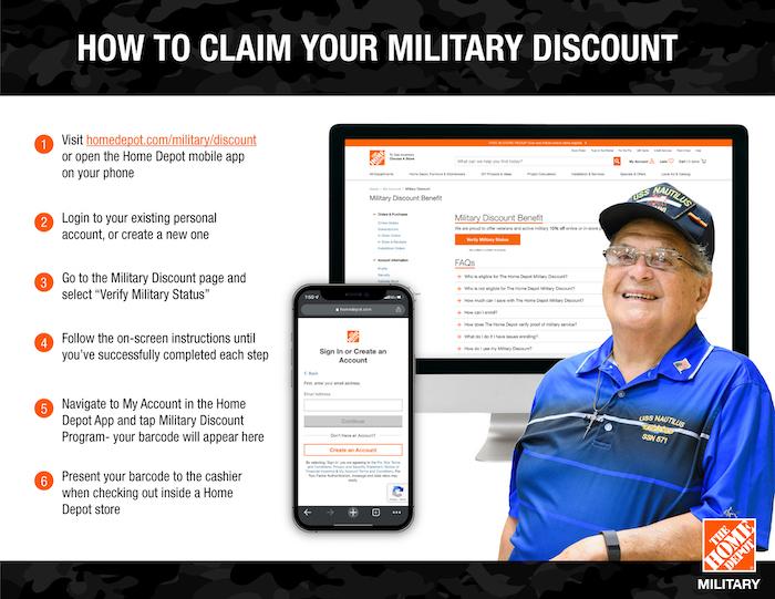 HowTo Claim Your Military Discount at the Home Depot