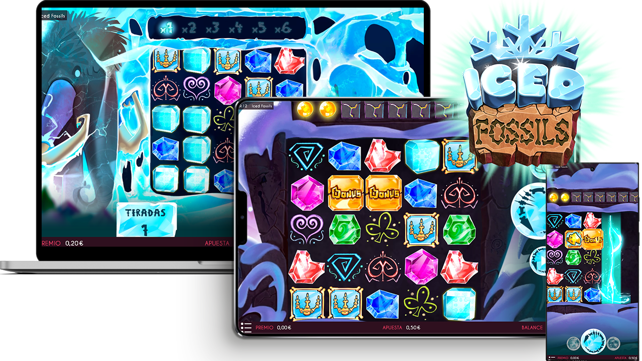 Iced Fossils Cherry Ways slot game by Triple Cherry