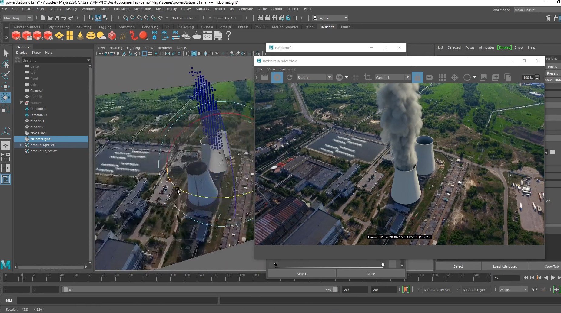 Camera Tracking in Nuke, export to Maya 3DArt