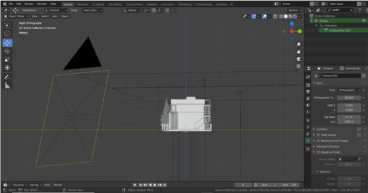 How to create Isometric scenes in Blender 3D in few steps