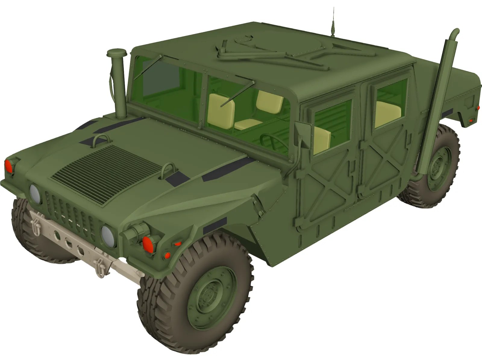Hummer 1993 3D Model 3D CAD Browser