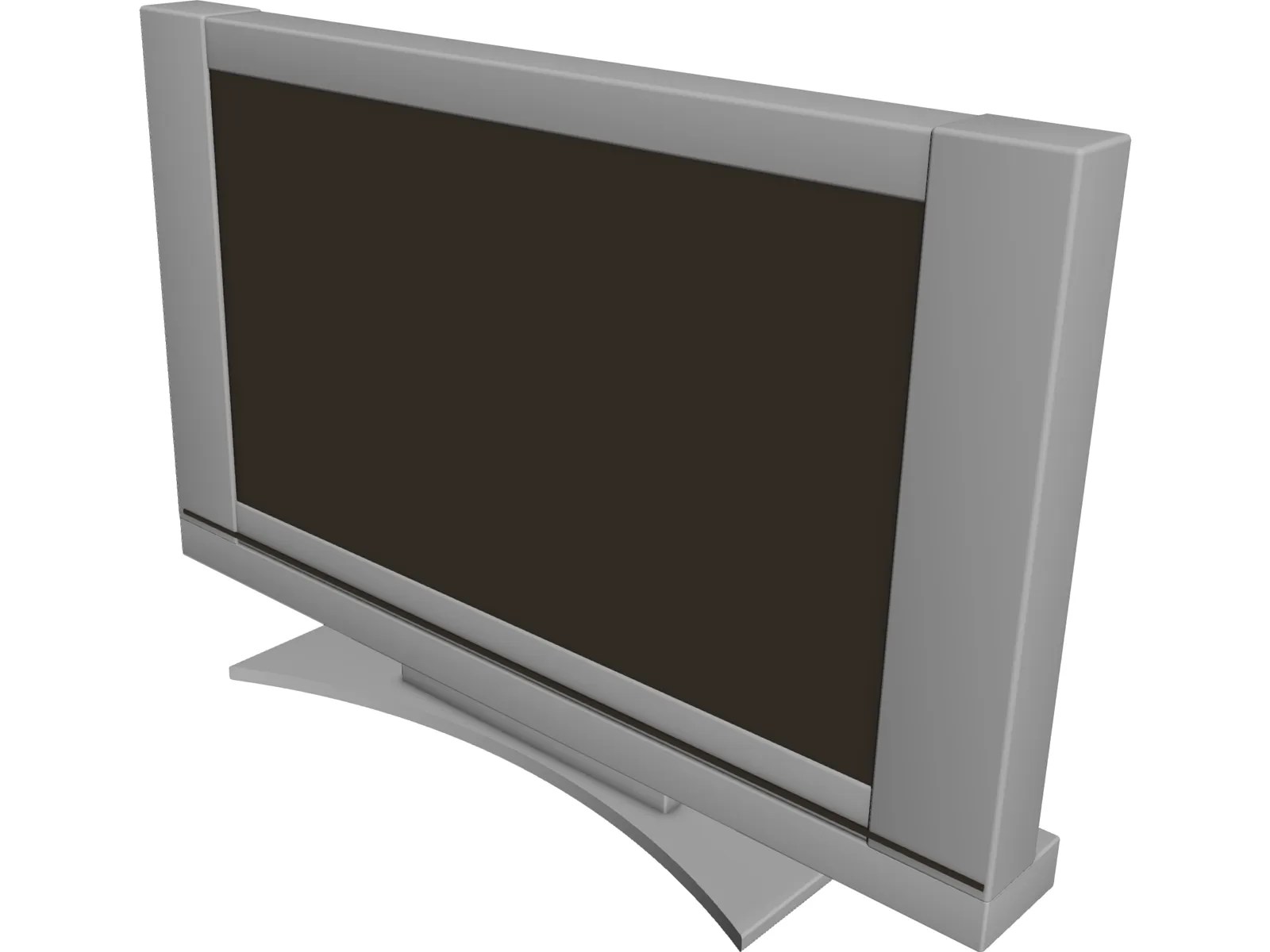 Plasma LCD Flatscreen TV 3D Model 3DCADBrowser