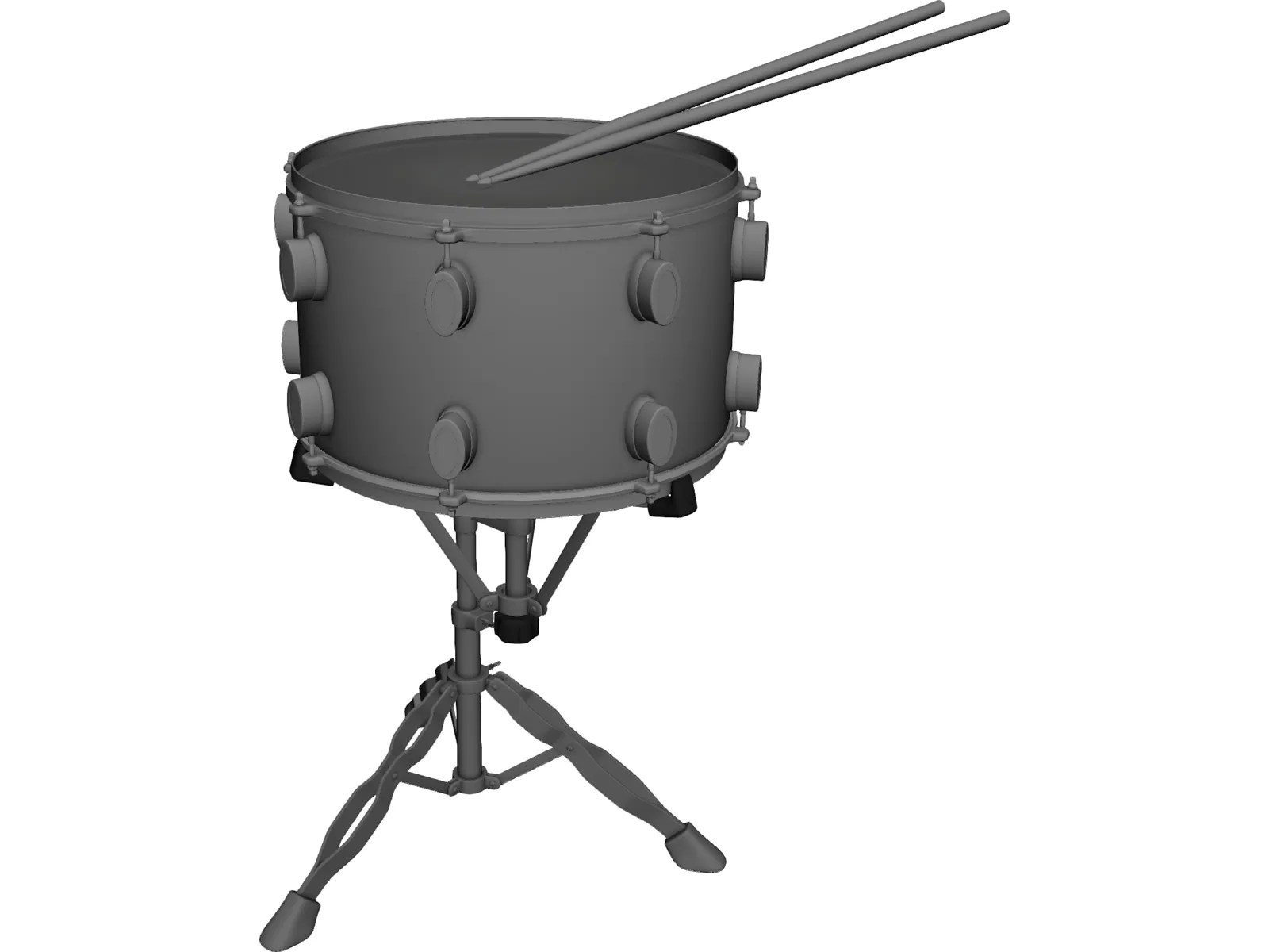 Snare Drum with Stand 3D Model 3D CAD Browser