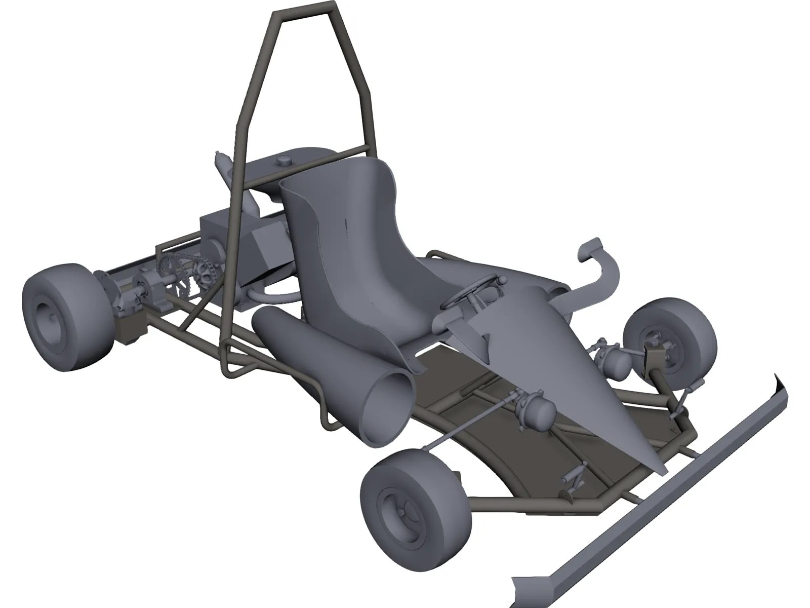 Go Kart CAD Model 3DCADBrowser