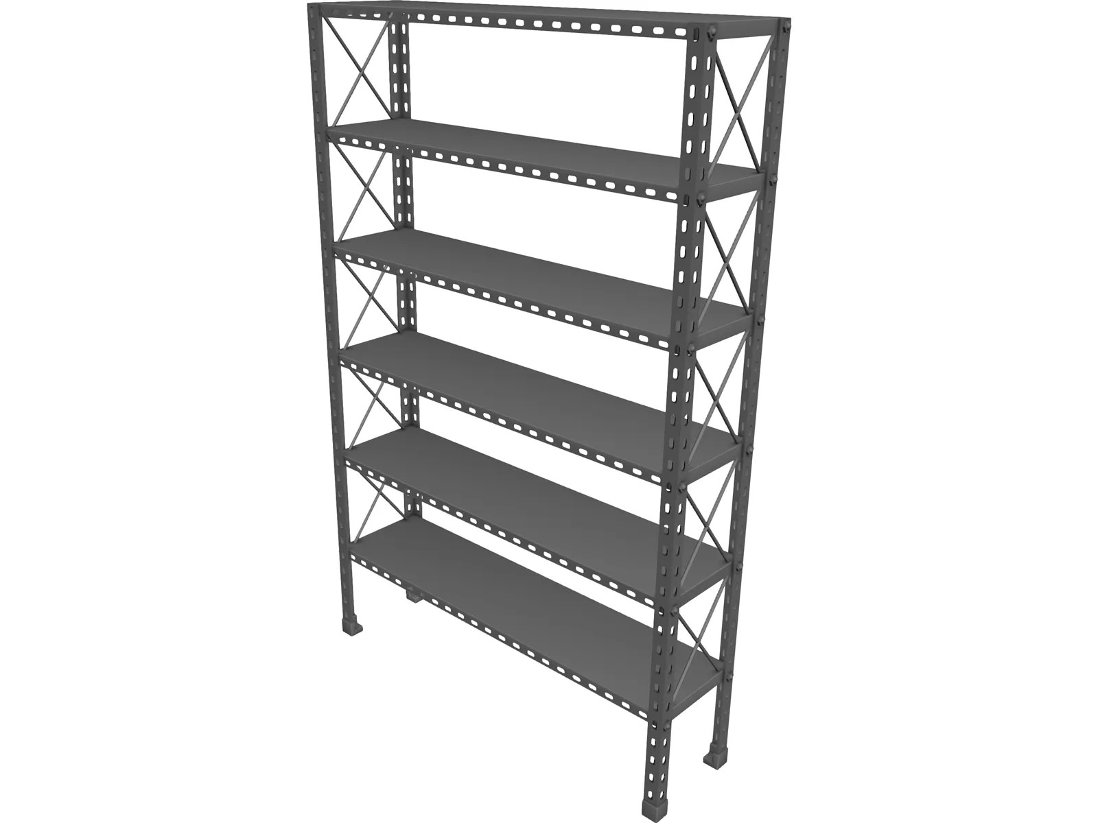Metal Shelf 3D Model 3D CAD Browser
