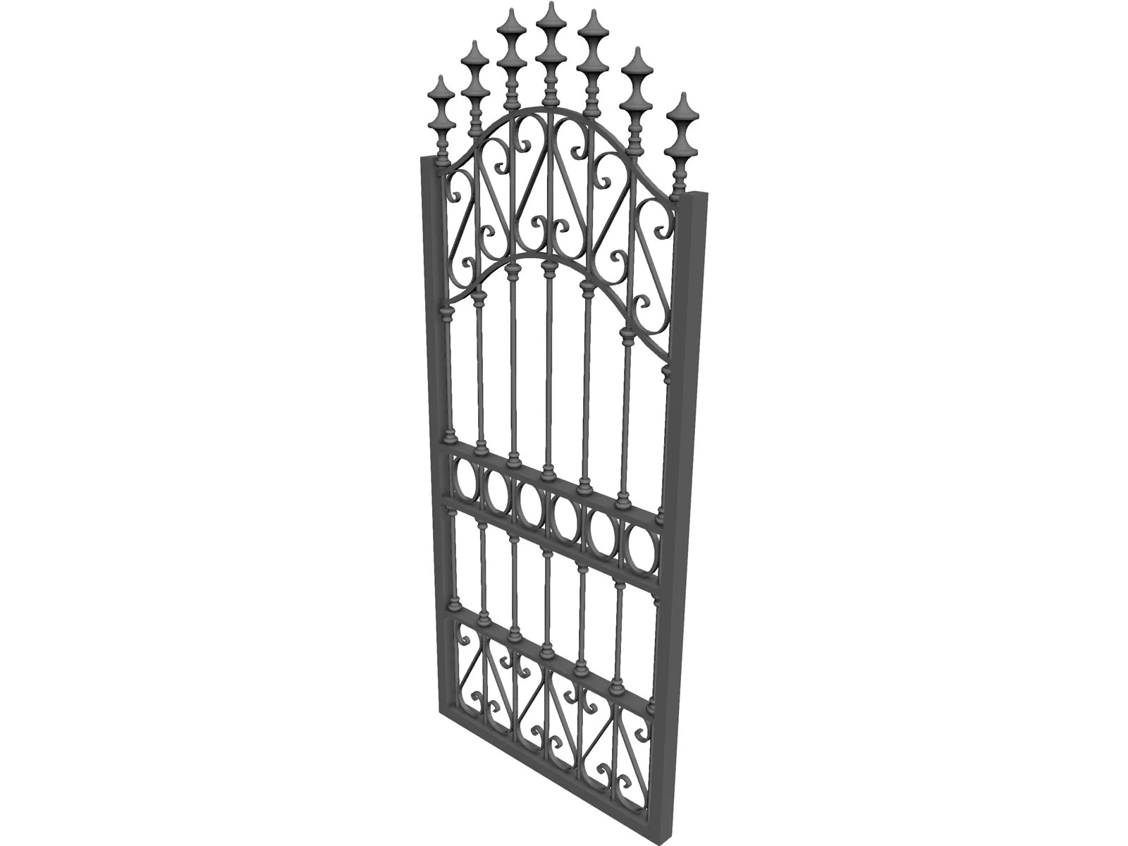 Iron Gate Free 3D Model 3D CAD Browser