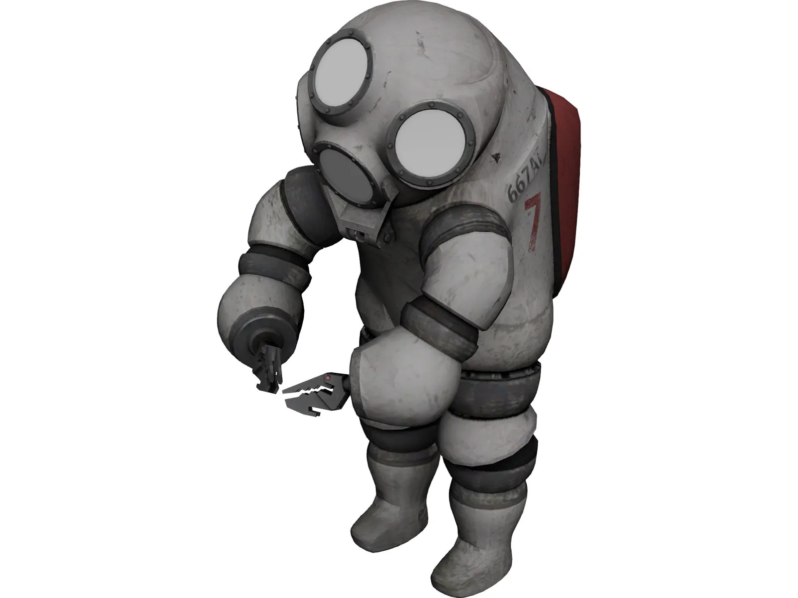 Diving Suit 3D Model 3D CAD Browser
