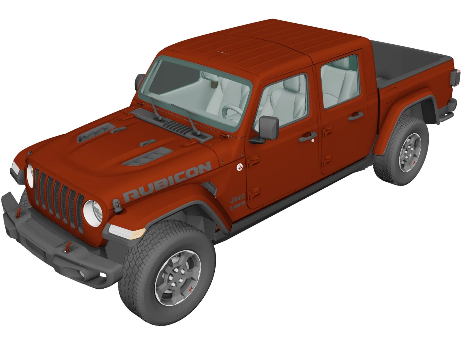 Jeep Gladiator Rubicon (2020) 3D Model 3D CAD Browser