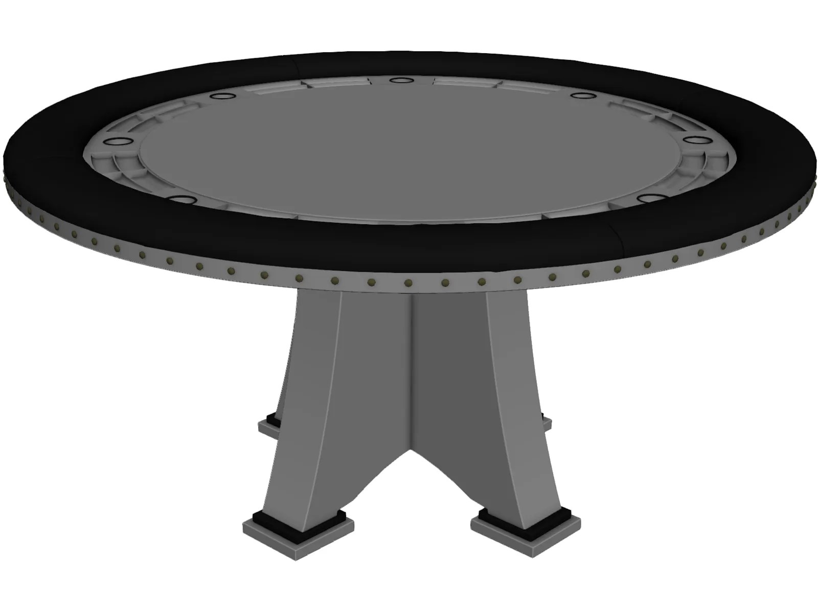 Poker Table 3D Model 3D CAD Browser