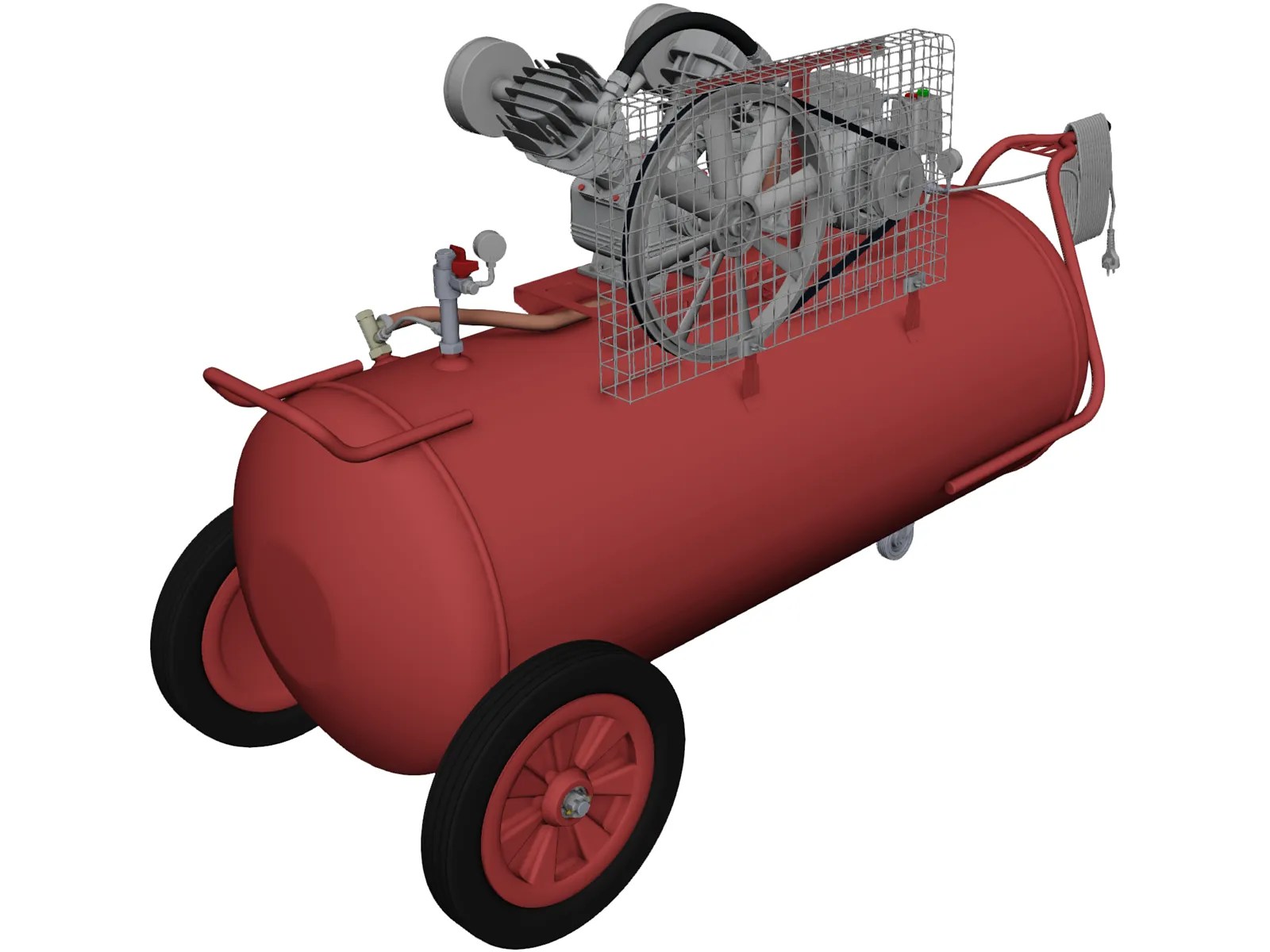 Air Compressor CAD Model 3D CAD Browser