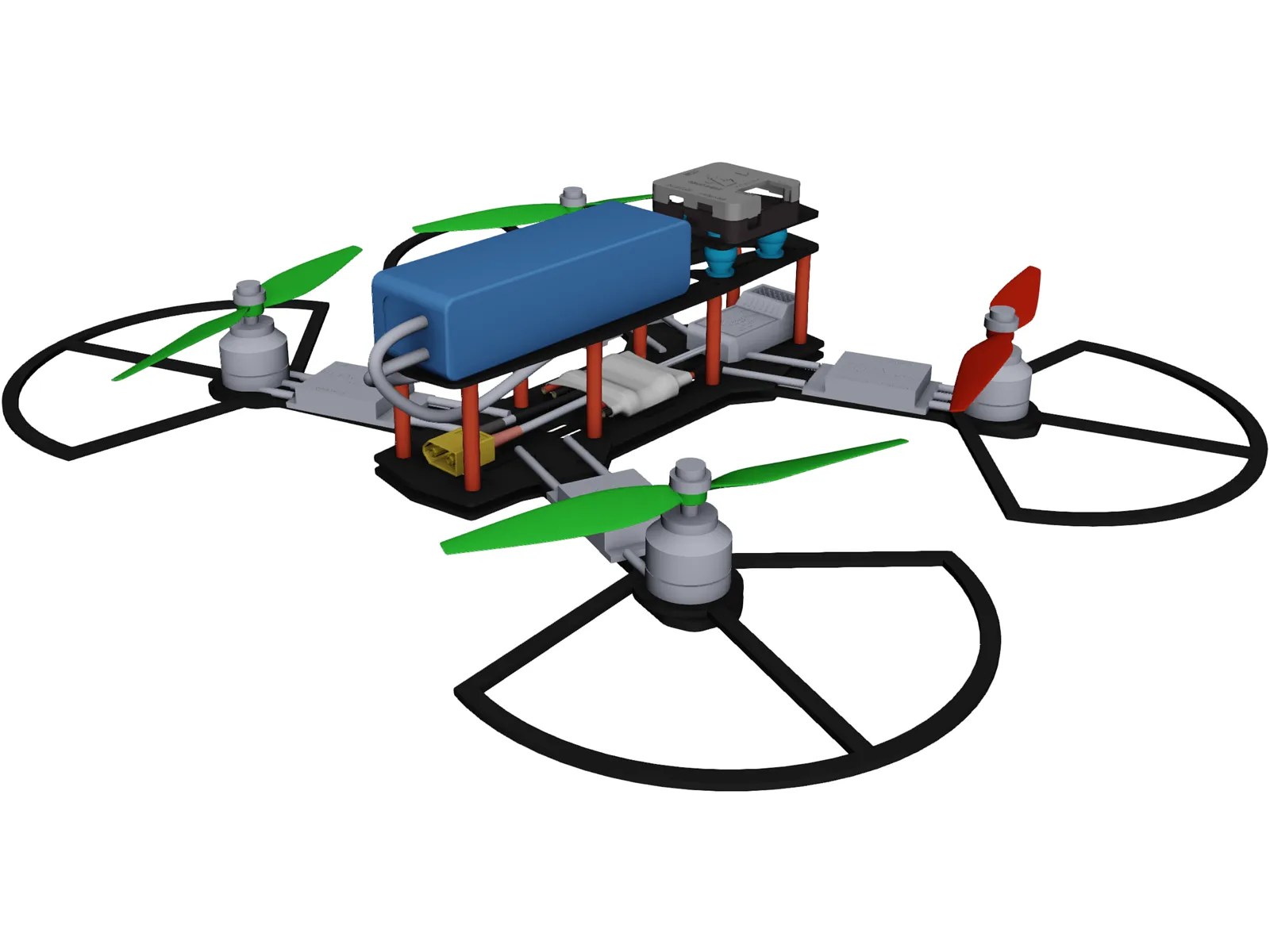 Quadcopter 3D CAD Model 3D CAD Browser