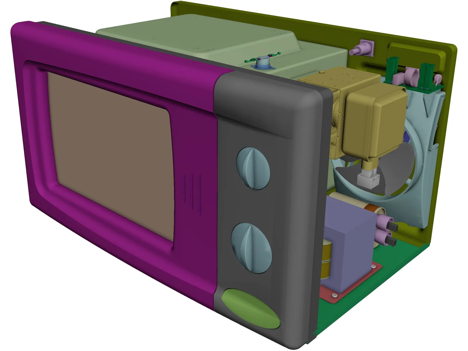 Microwave Oven CAD Model 3D CAD Browser