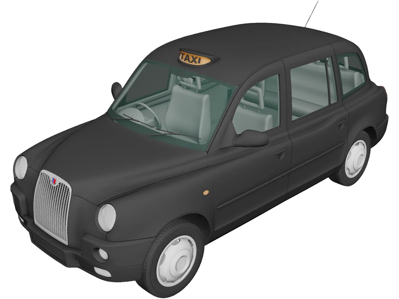 LTI TX4 London Taxi 3D Model (2006) 3D CAD Browser