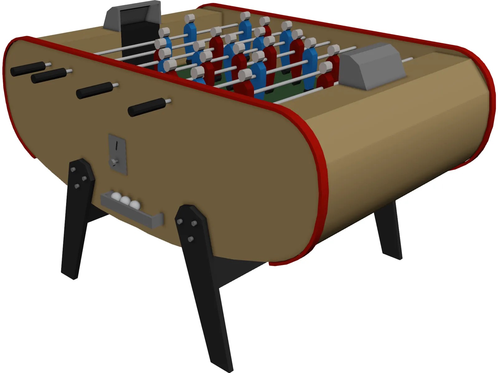 Foosball Table Free 3D Model 3D CAD Browser