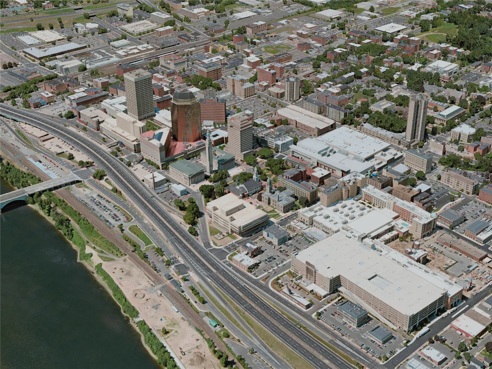 Springfield City, MA, USA 3D Model (2020) 3D CAD Browser