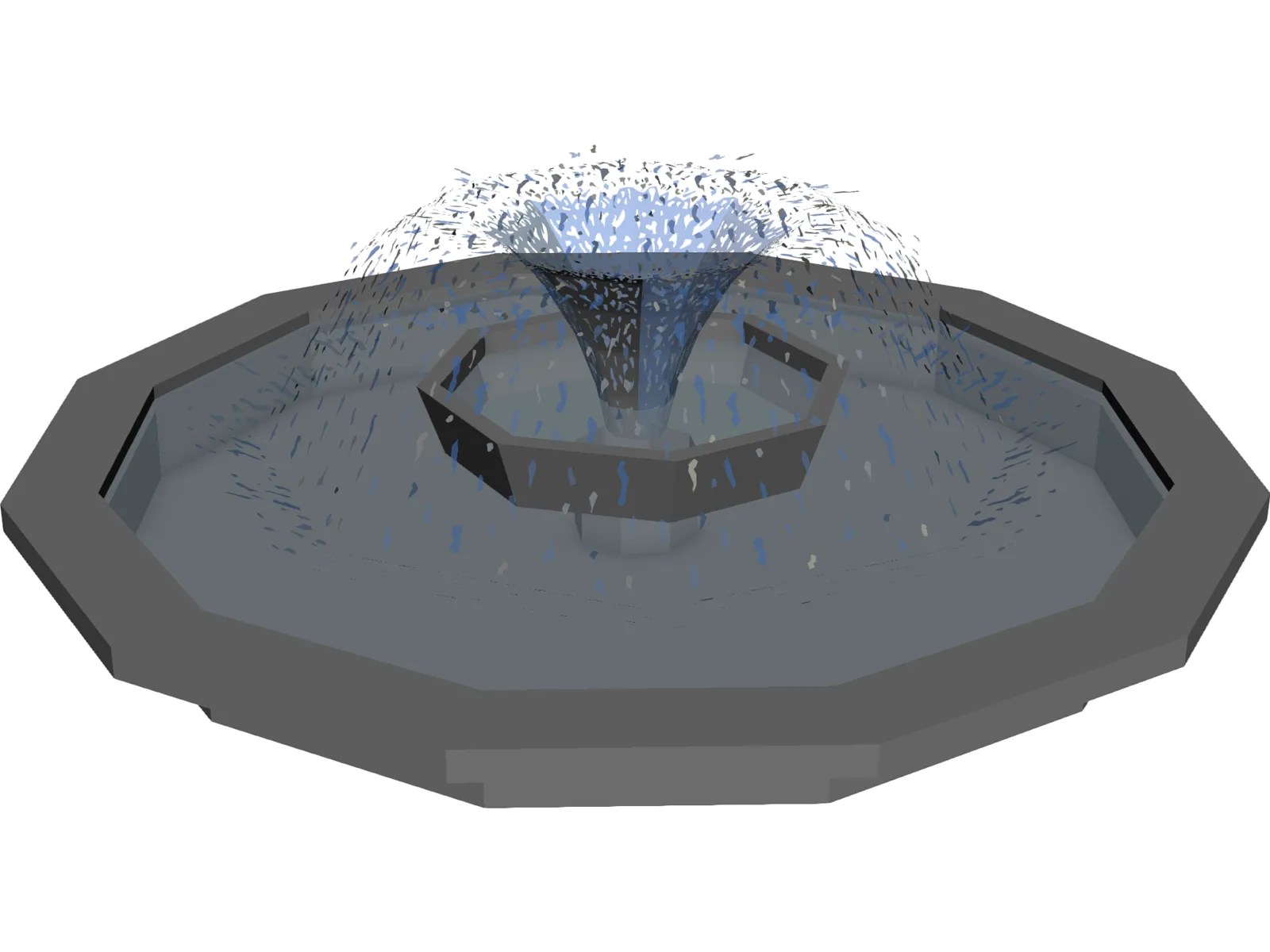 Water Fountain 3d Model 3d Cad Browser