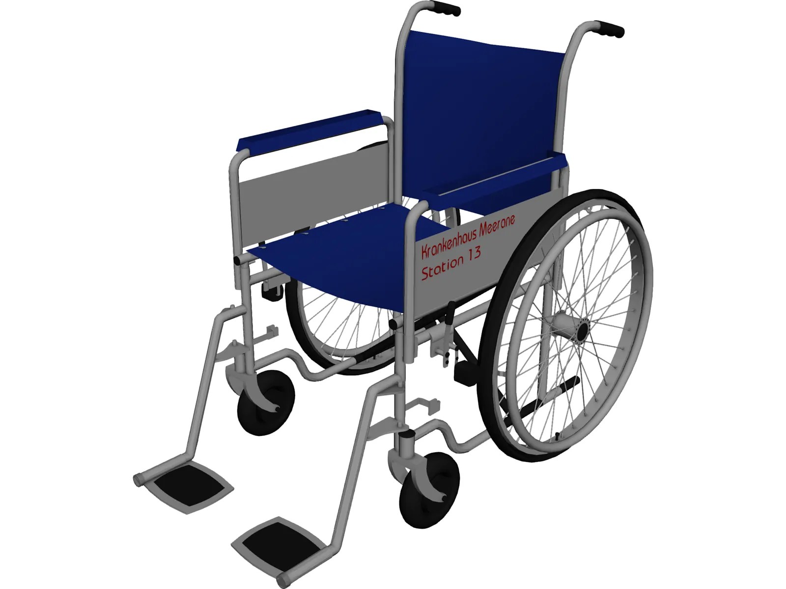 Wheelchair 3D Model 3D CAD Browser
