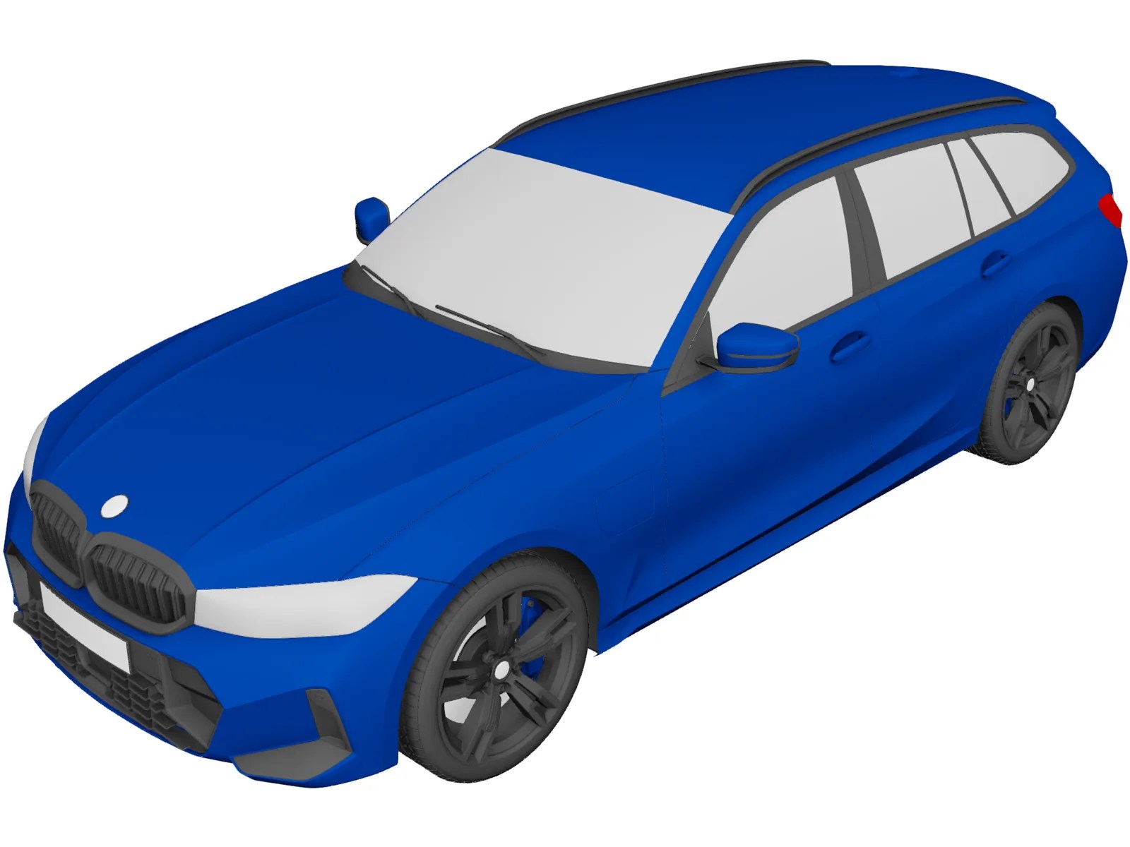 BMW 3series Touring 3D Model (2022) 3D CAD Browser