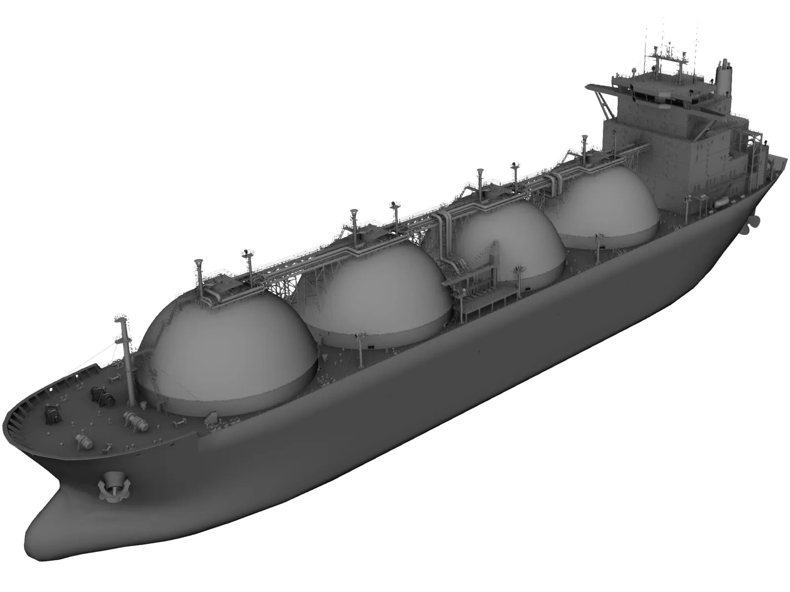 LNG Ship 3D Model 3DCADBrowser