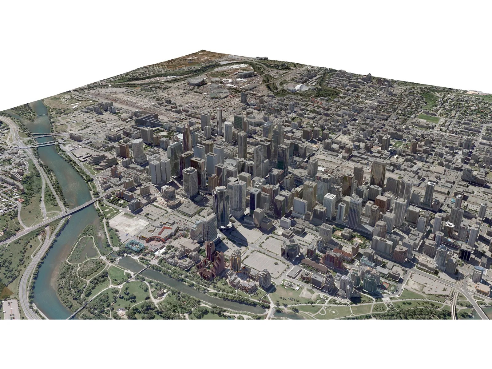 Calgary City 3D Model 3D CAD Browser