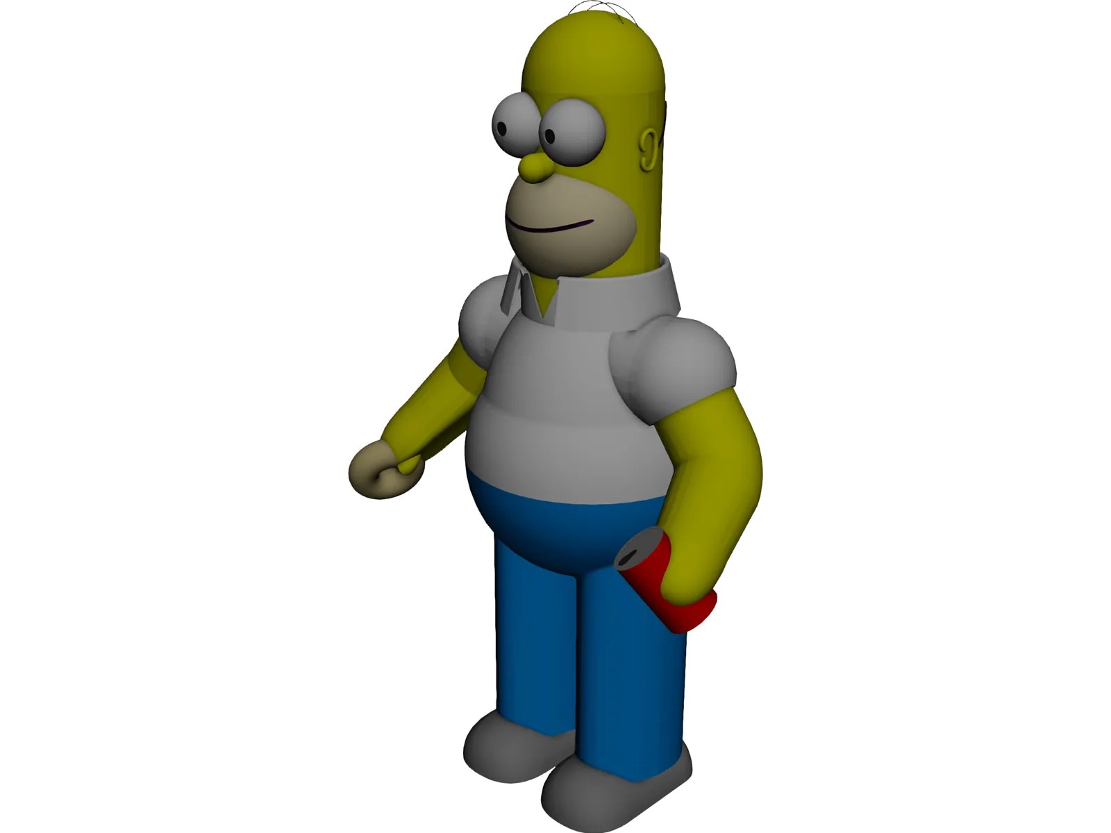 Simpsons Homer 3D CAD Model 3D CAD Browser