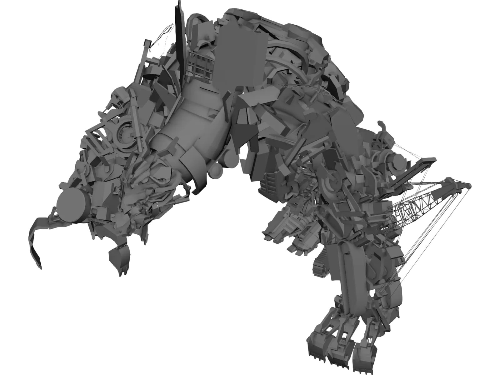 Transformers 2 Devastator 3D Model 3D CAD Browser