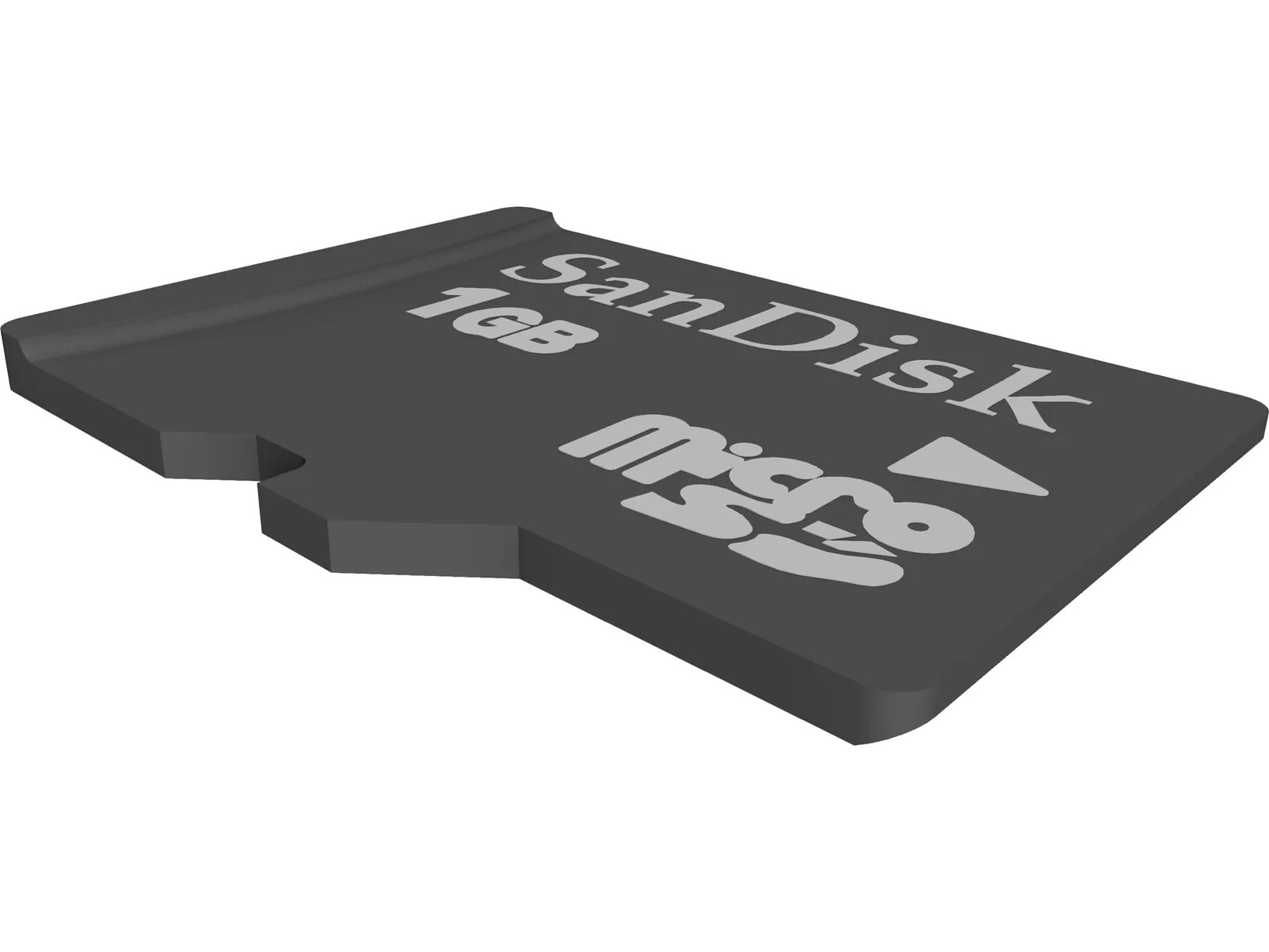 Micro SD Card CAD Model 3DCADBrowser