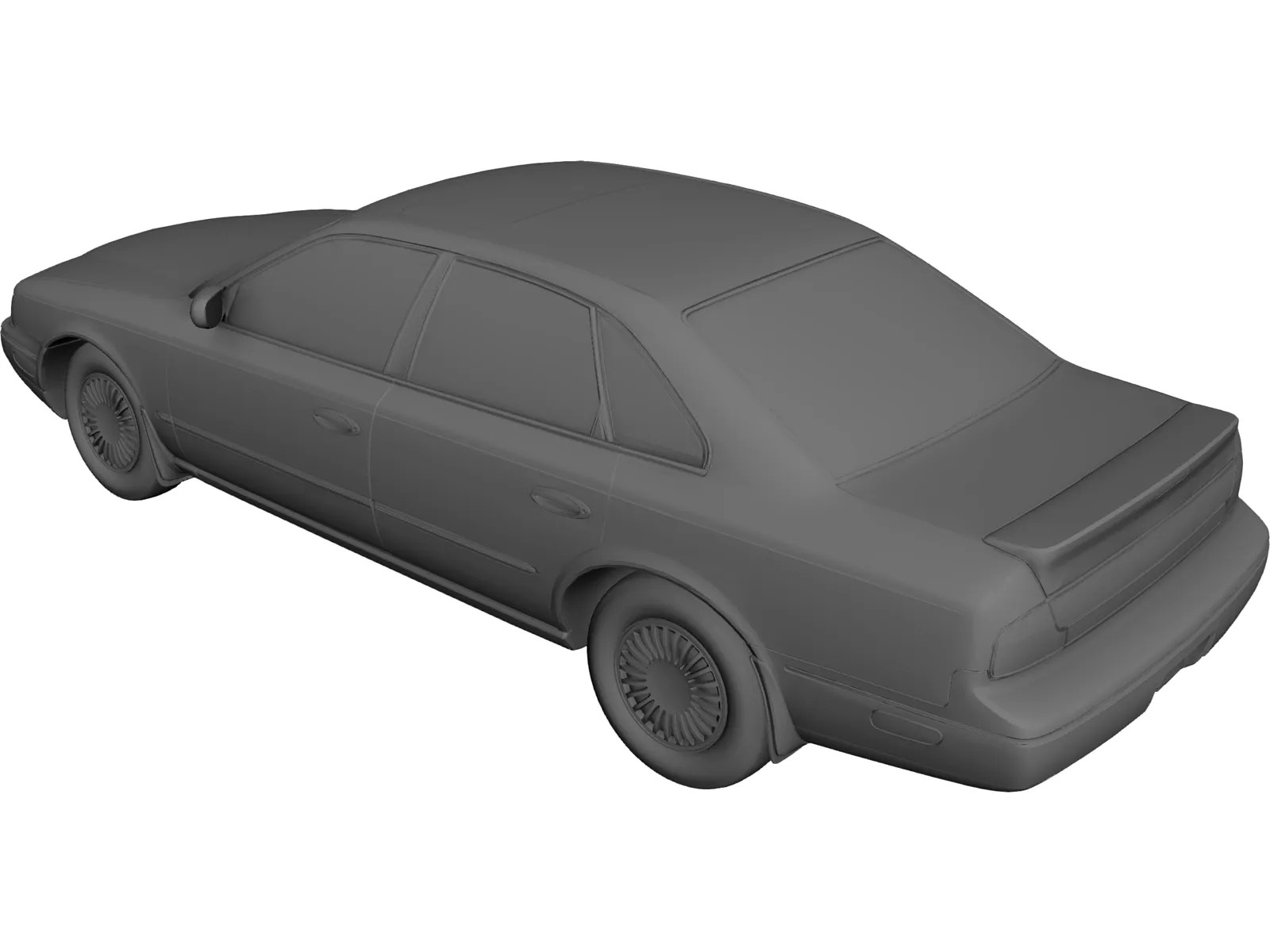 Infiniti Q45 3D Model (1994) 3D CAD Browser