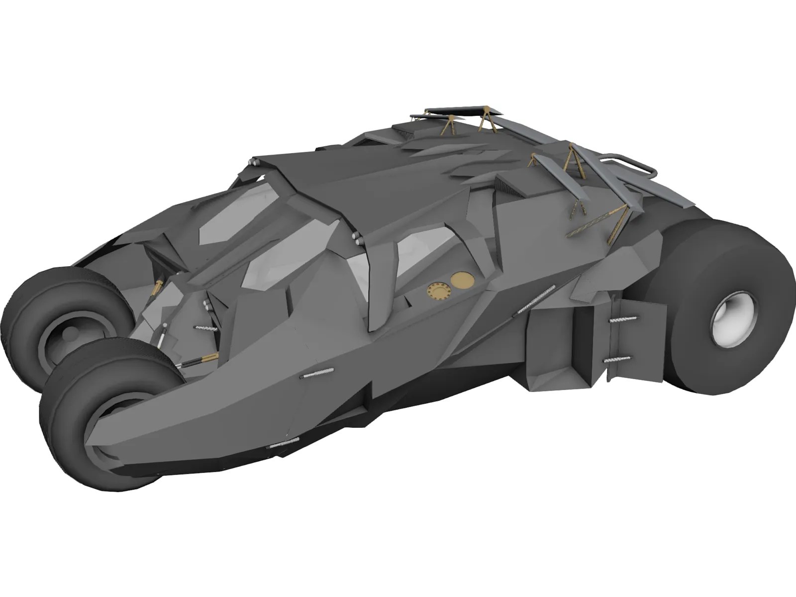 Batman Tumbler Car 3D Model 3DCADBrowser