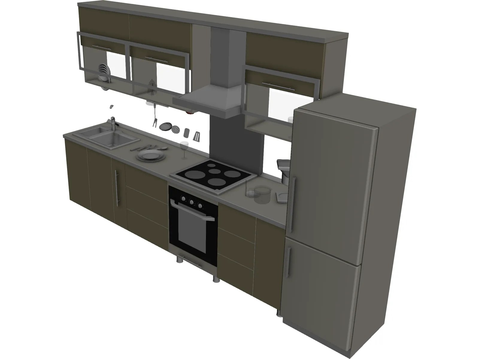 Kitchen 3D Model 3D CAD Browser
