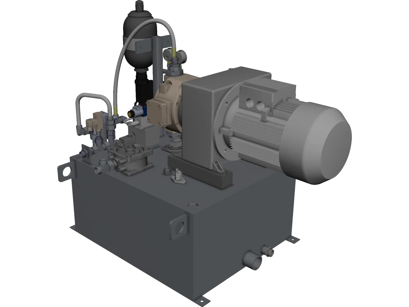 Hydraulic System CAD Model 3D CAD Browser