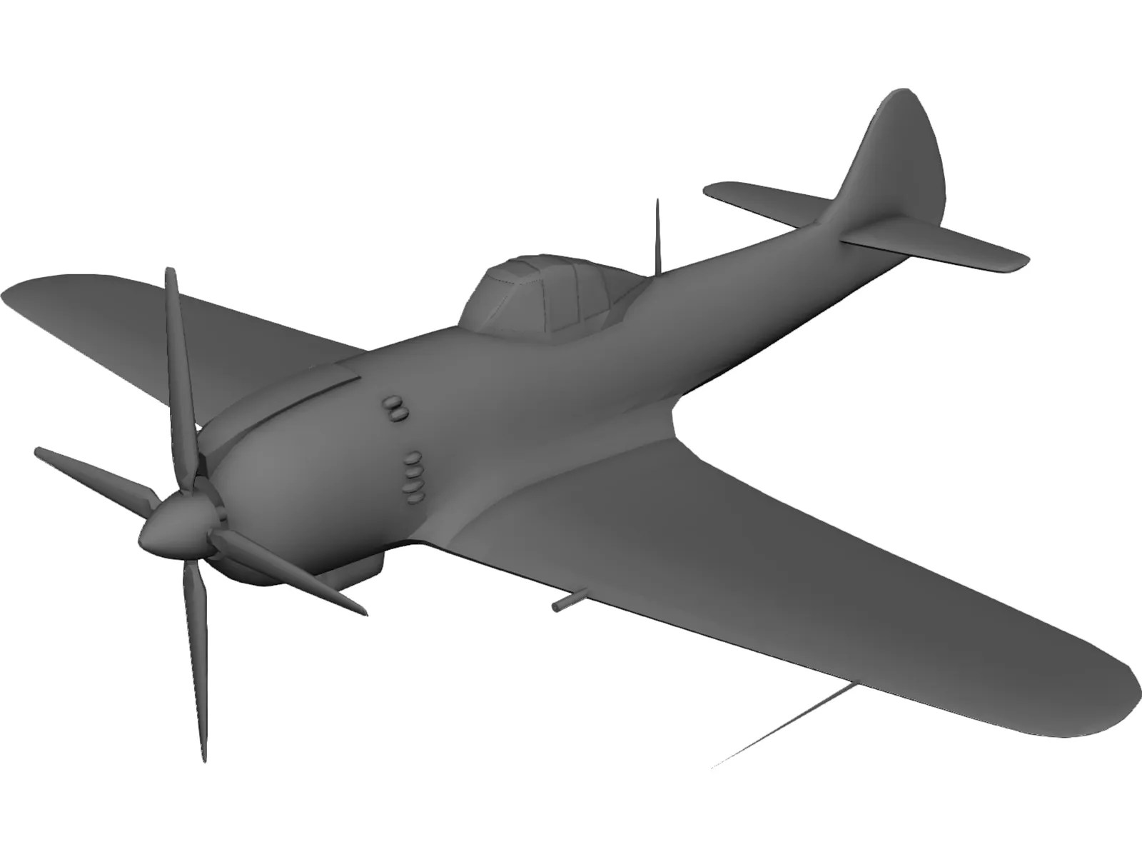 A6M20 Airplane 3D Model 3D CAD Browser