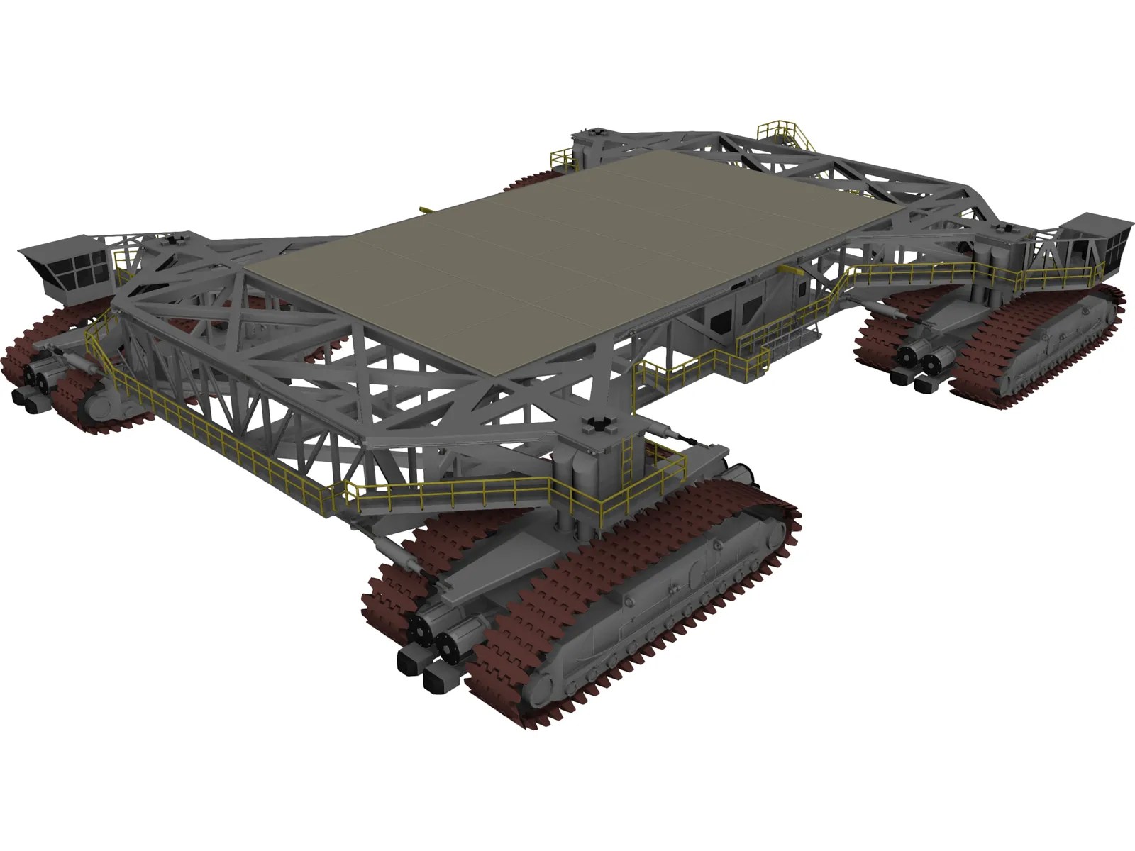 NASA Crawler Transporter 3D Model 3D CAD Browser