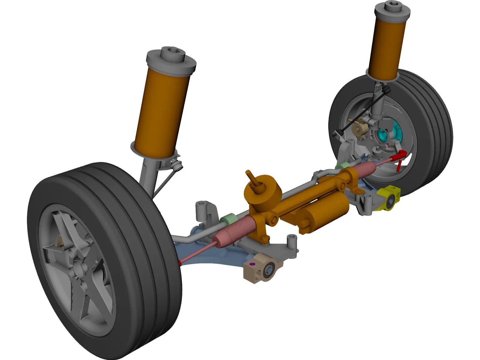 Suspension CAD Model 3DCADBrowser