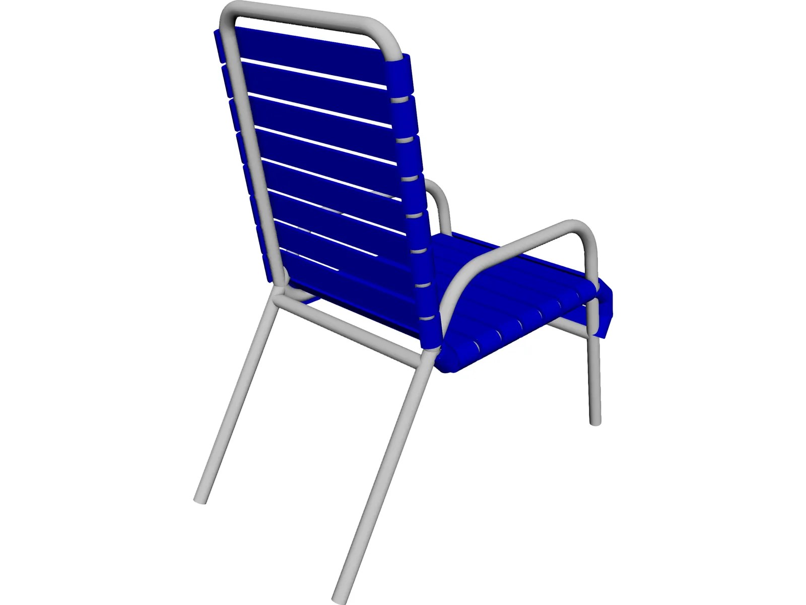 Beach Chair with Slats CAD Model 3DCADBrowser