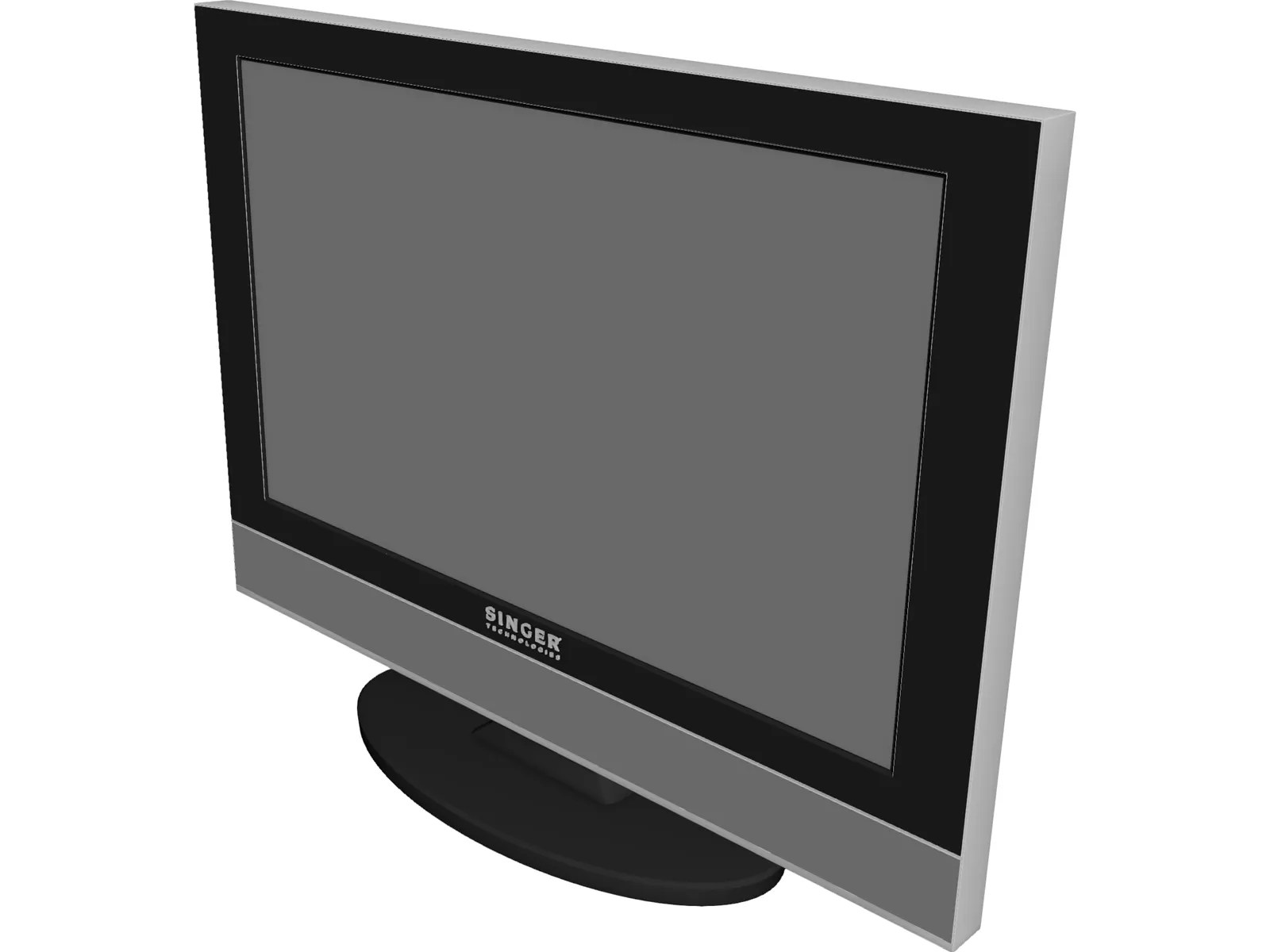 Plasma TV 3D Model 3DCADBrowser