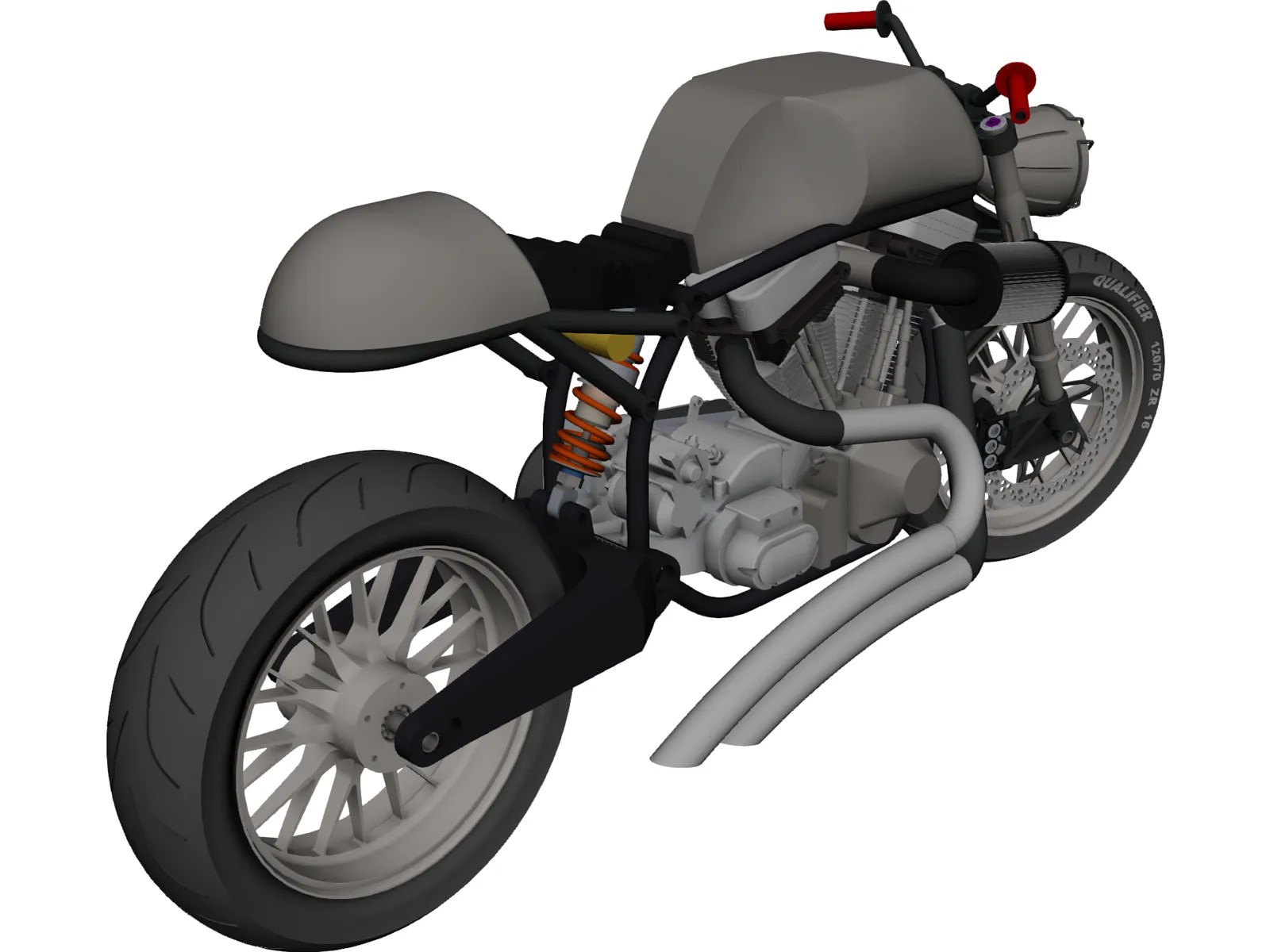 Motorcycle CAD Model 3DCADBrowser
