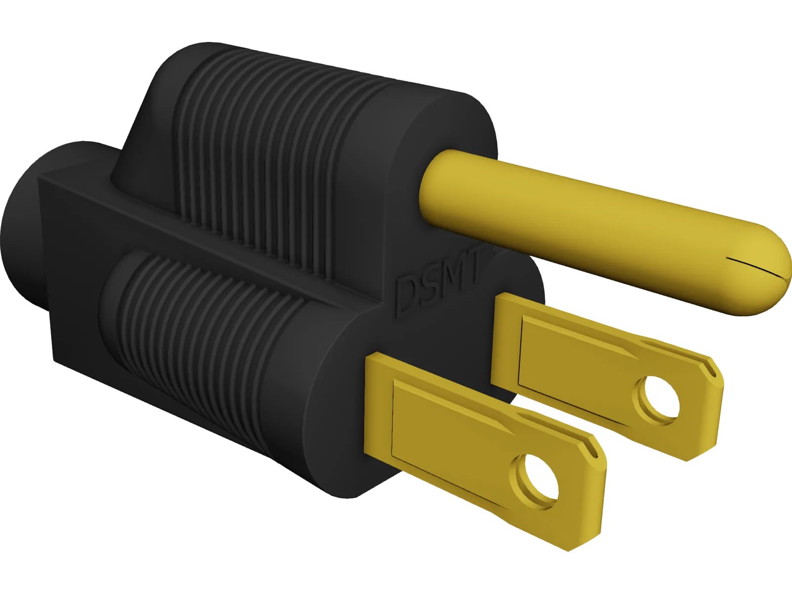 Power Plug CAD Model 3DCADBrowser