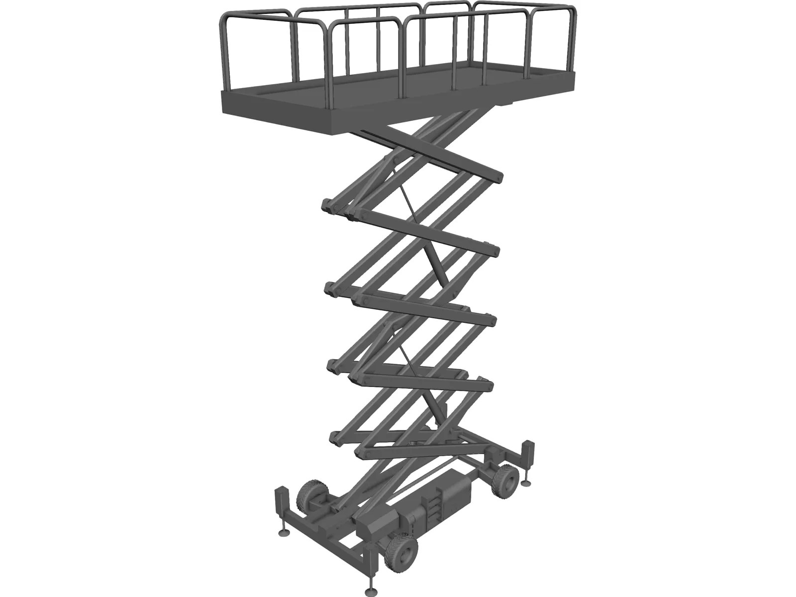 Scissor Lift CAD Model 3DCADBrowser