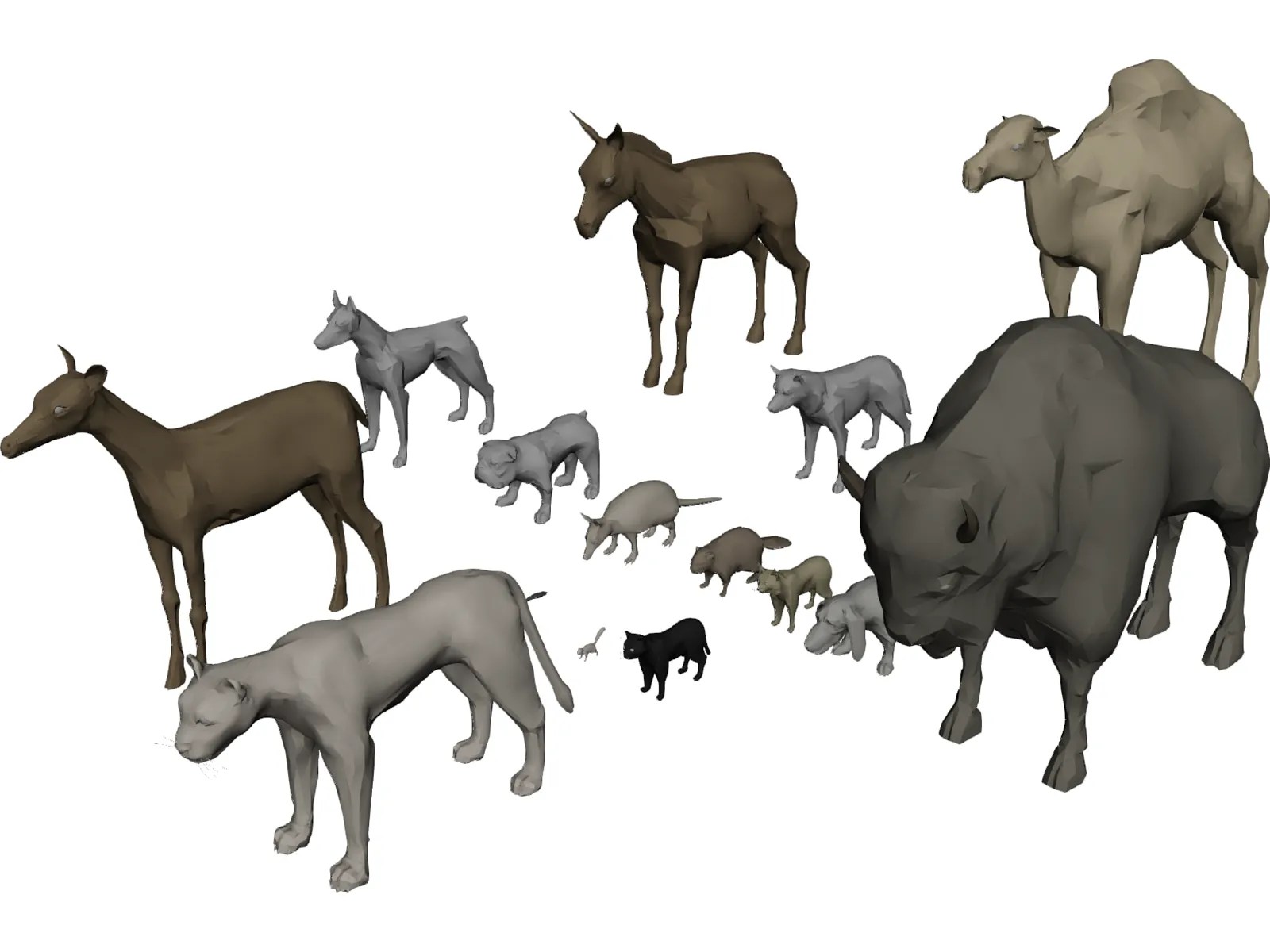 Animals Collection 3D Model 3D CAD Browser