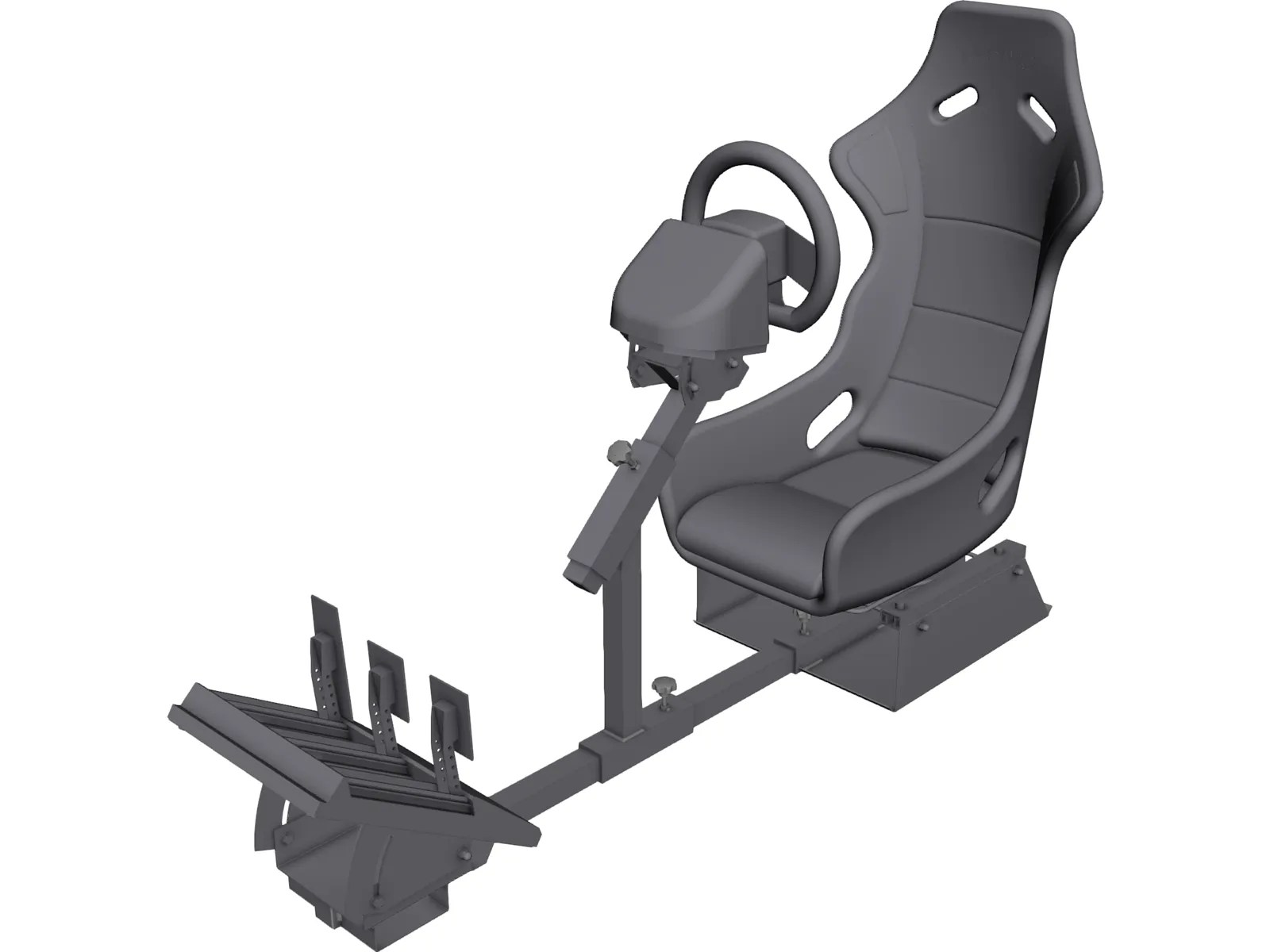 Gamer Race Seat CAD Model 3D CAD Browser