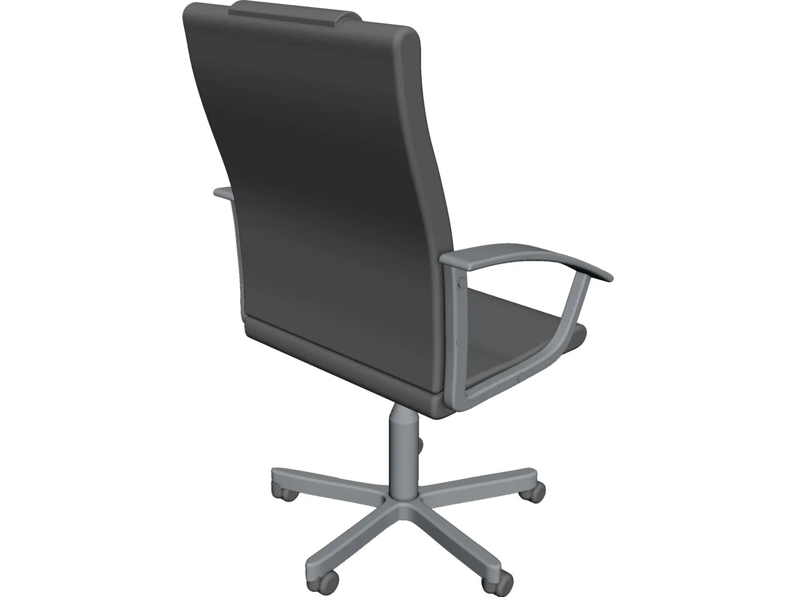 Leather Office Chair CAD Model 3D CAD Browser